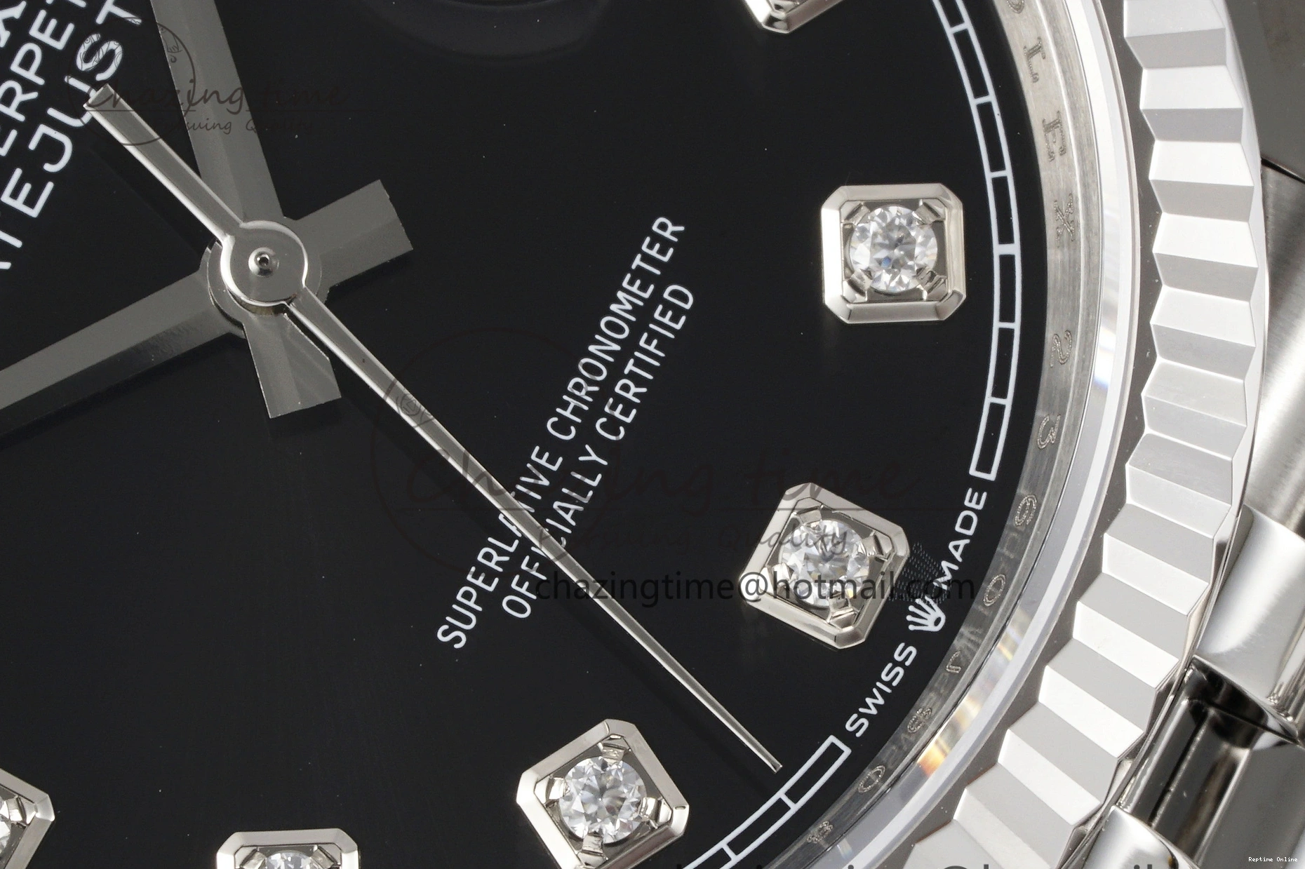 0413 Unique DateJust 36 SS 116234 VSF 1:1 Best Edition 904L Steel Black Diamonds Dial on Jubilee Bracelet VS 2089